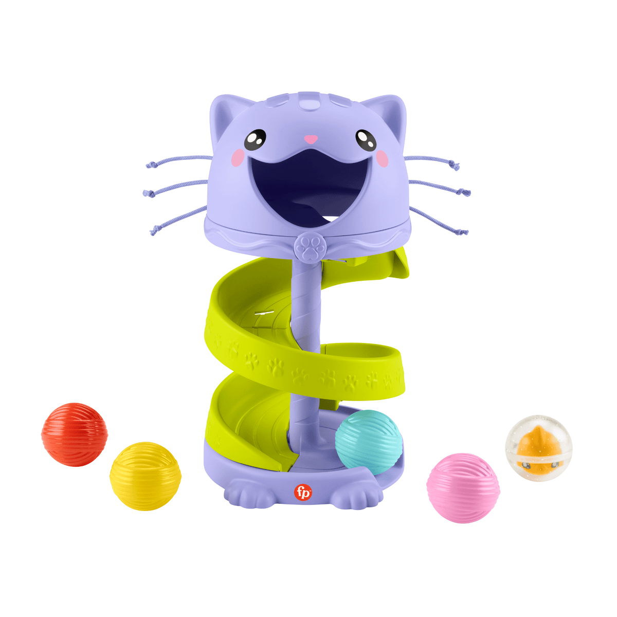 Fisher-Price Juguete para Bebés Gatito Pelotitas Rodantes