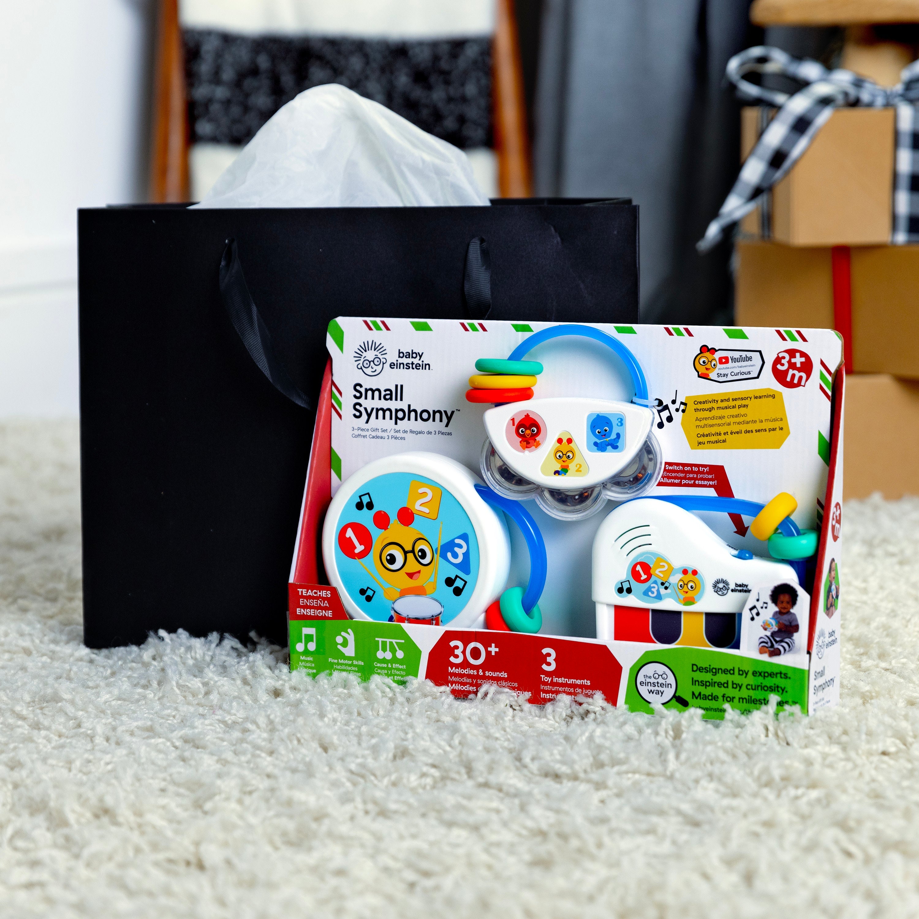 Baby Einstein Small Symphony 3-Piece Musical Toy Set, Ages 3+ months