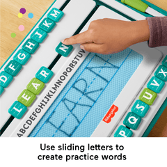 Fisher-Price Alpha Slide Writer Magnetic Drawing & Writing Tablet, Preschool Learning Toy