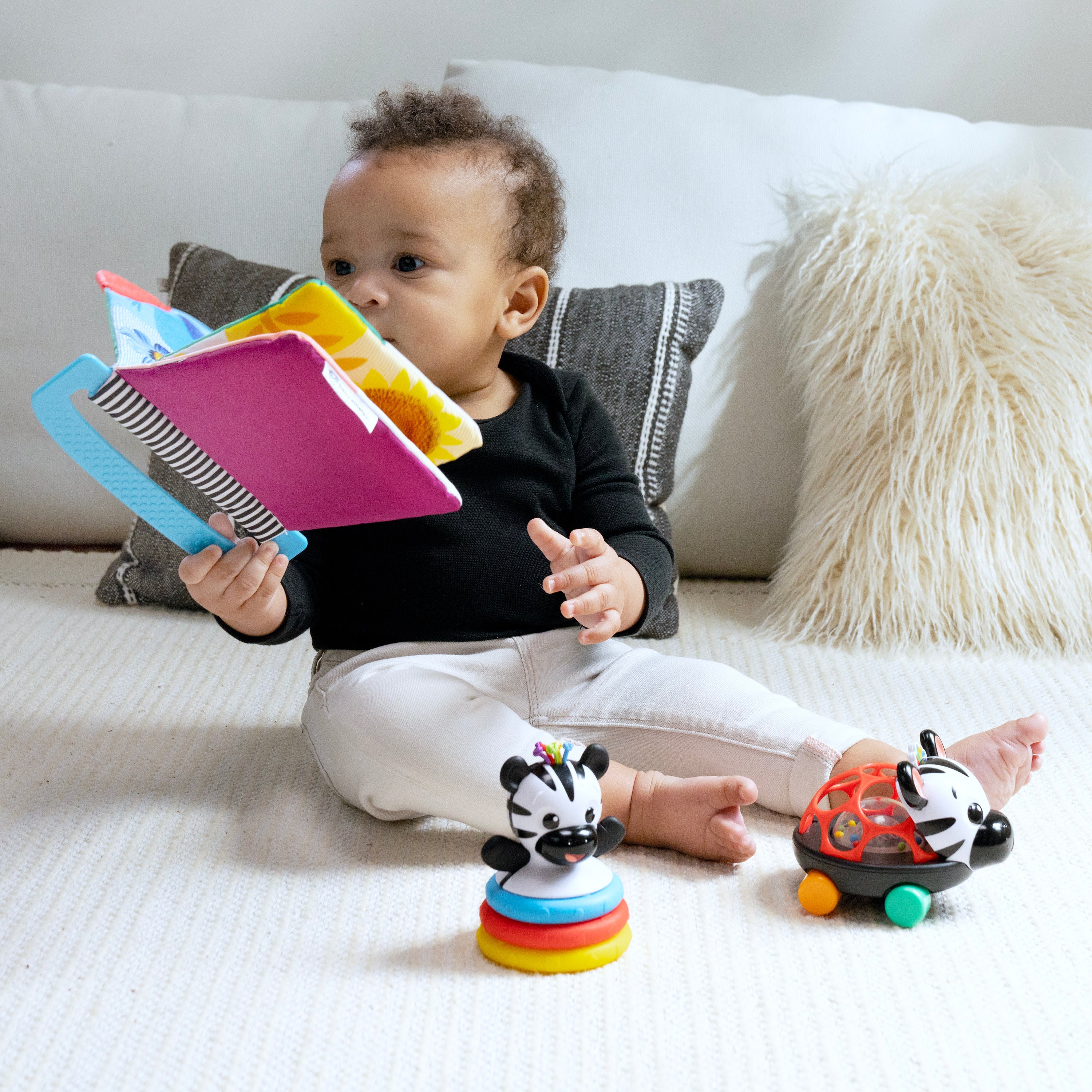 Baby Einstein Zen the Zebra 3-Piece Holiday Gift Set, Ages 3 Months+