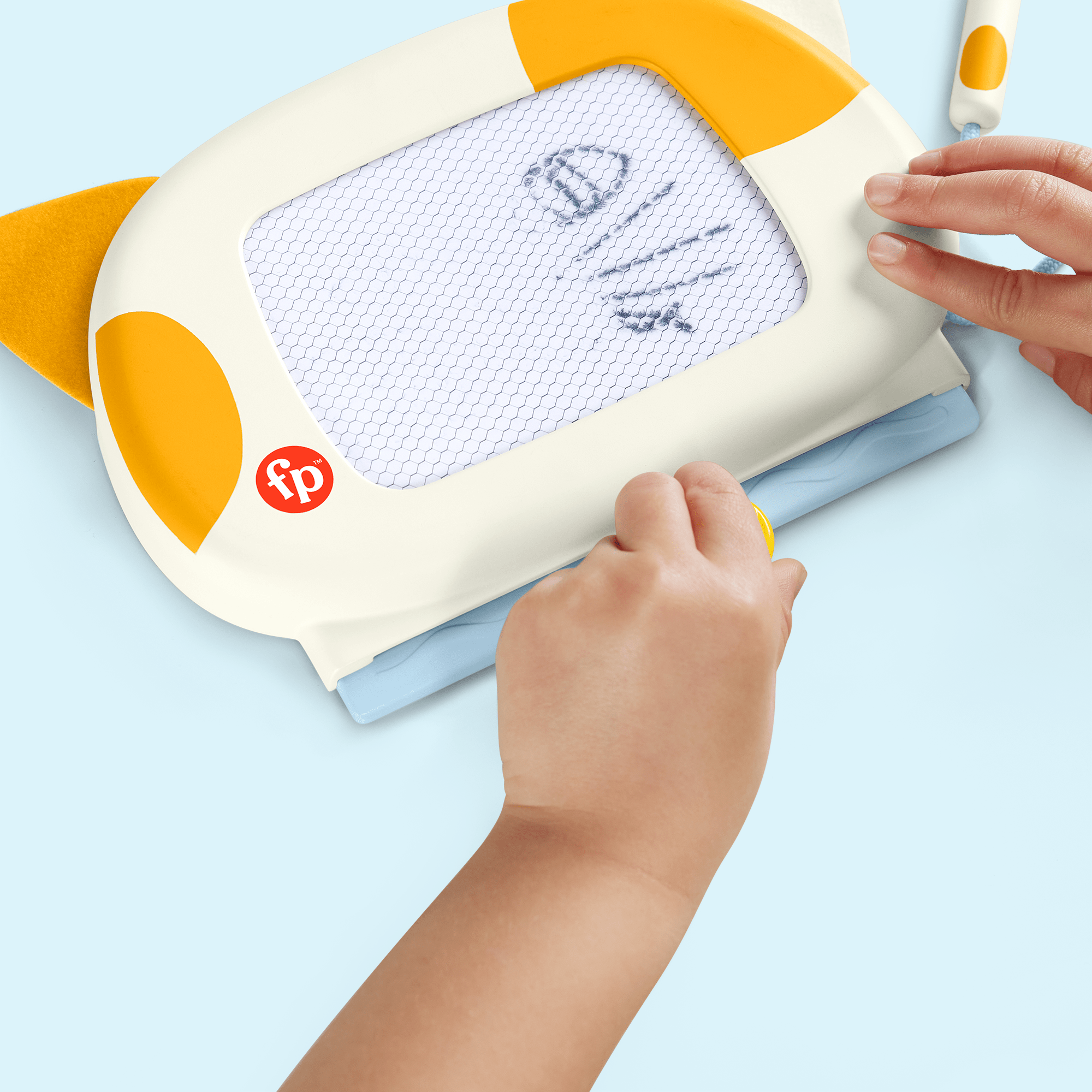 Fisher-Price Juguete para Bebés Pizarrón Magnético Gatito Dibuja Conmigo