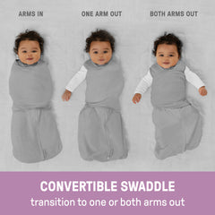 Arms Free Convertible Swaddle, Size 3-6 months, 1pk - Elephant in A Row