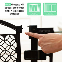 Everywhere Extra Wide Walk-Thru Pet and Baby Gate, Openings 28.75"-39.75" Wide - White