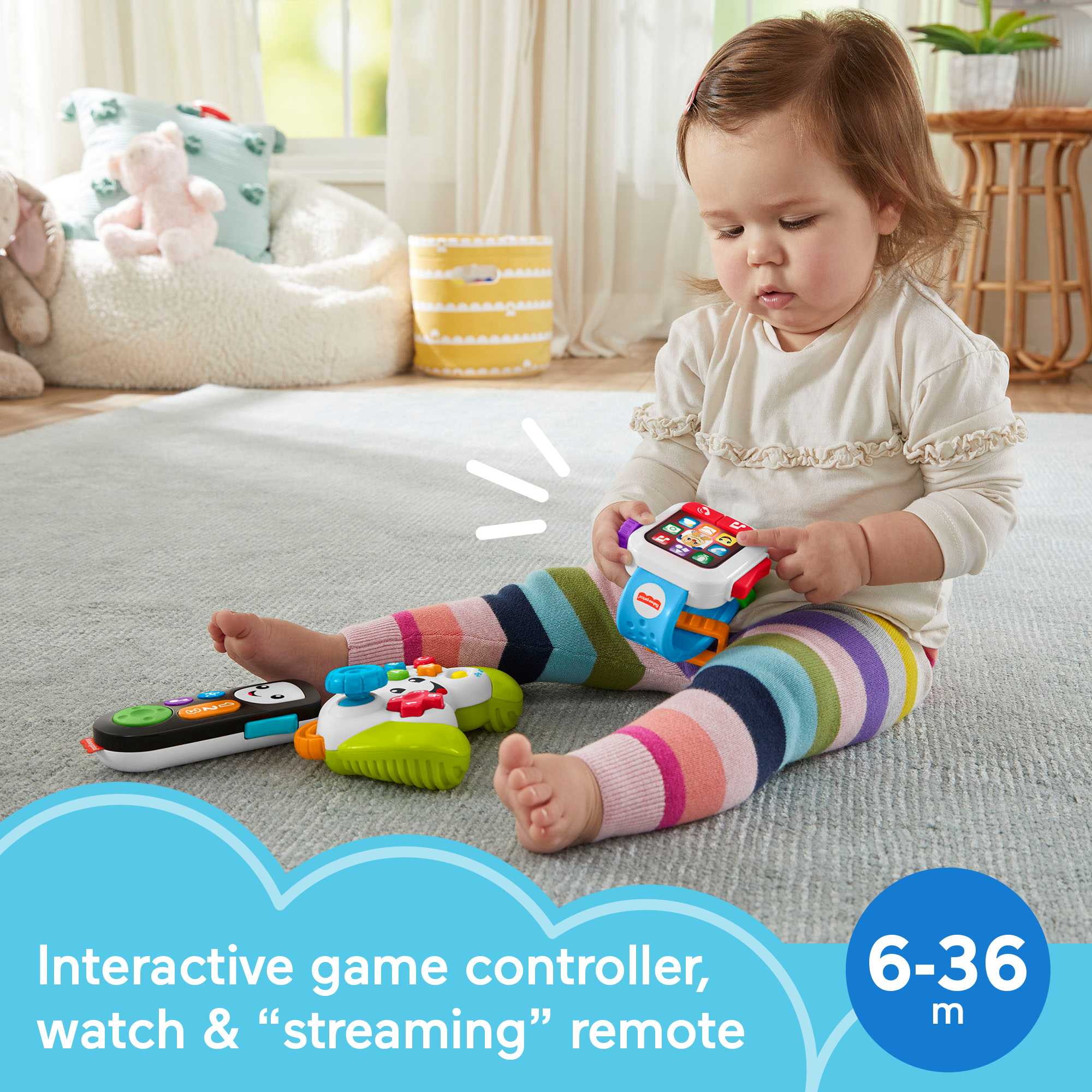 Fisher-Price Laugh & Learn Tune In Tech Set Of 4 Baby & Toddler Learning Toys