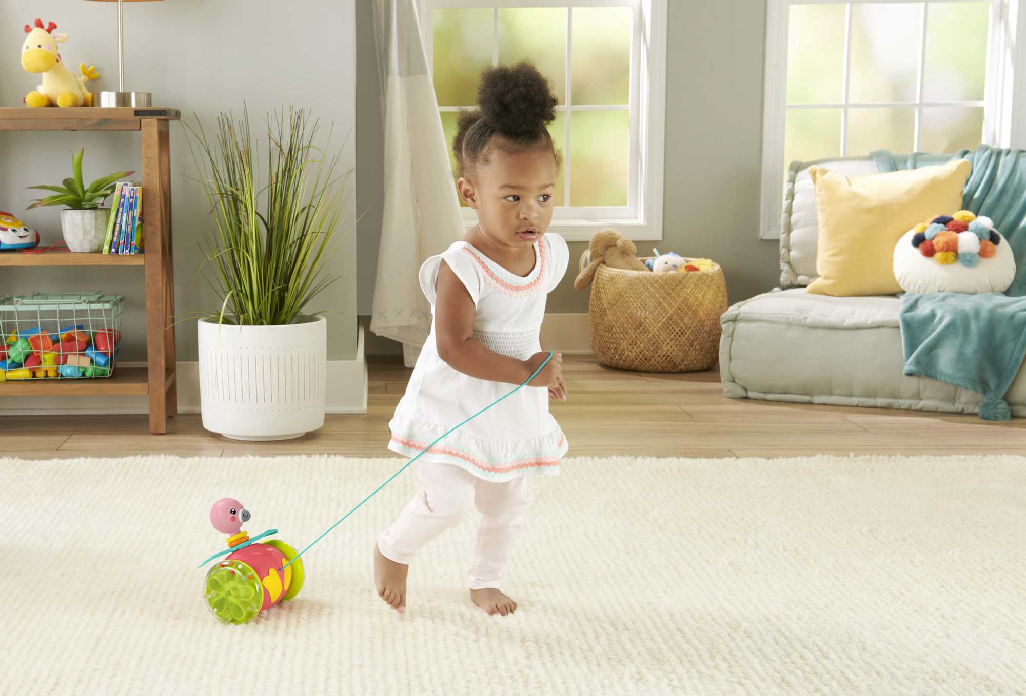 Fisher-Price  Amis Merveilleux  Flamant à Tirer, Jouet Pour Bébé