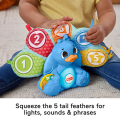Fisher-Price Linkimals Counting & Colors Peacock Interactive Learning Toy For Infants & Toddlers