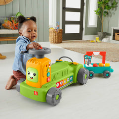 Fisher-Price Rires et Éveil Tracteur de La Ferme Au Marché 4-en-1