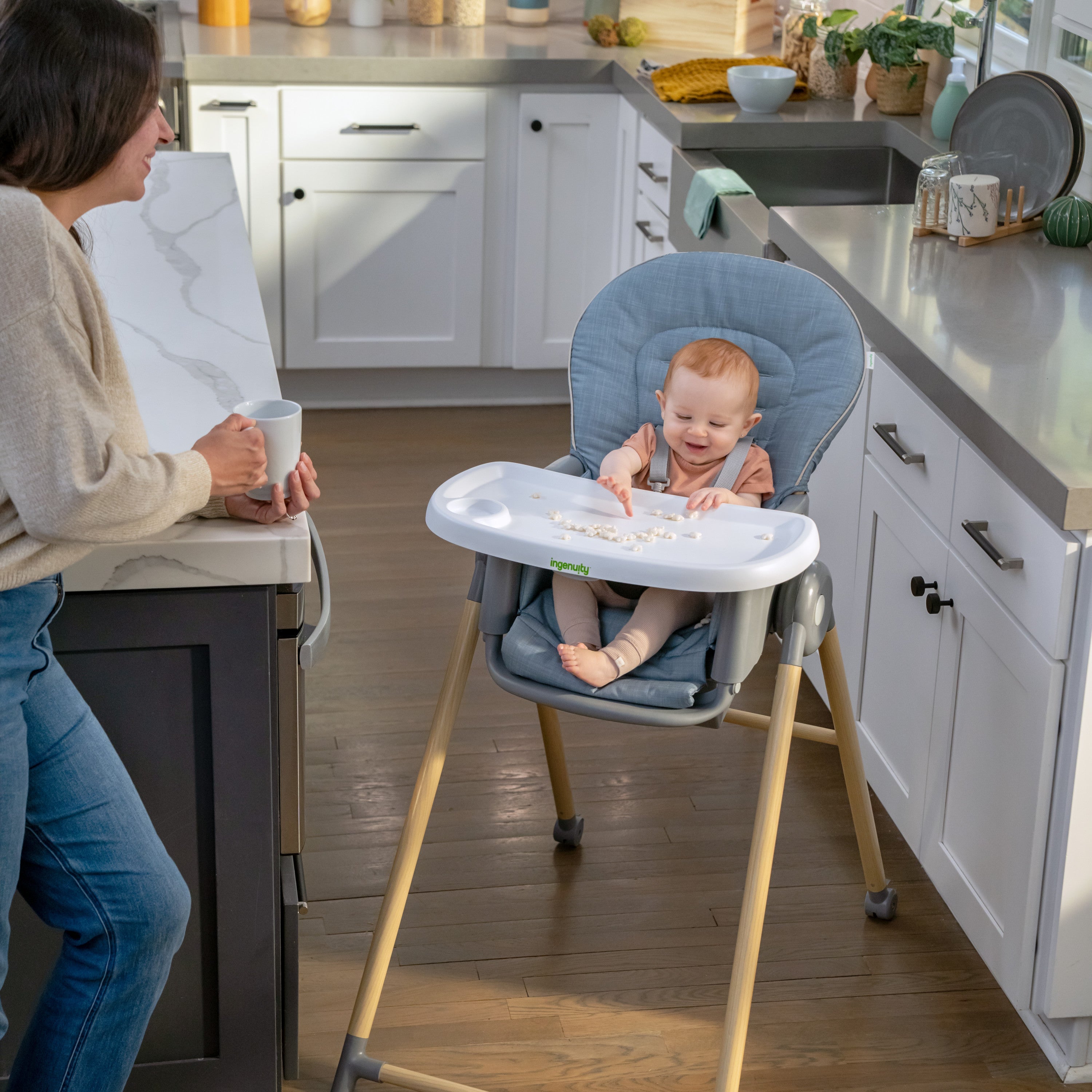 Ingenuity Proper Positioner 7-in-1 Deluxe High Chair - Unisex, For Ages 0-60 Months