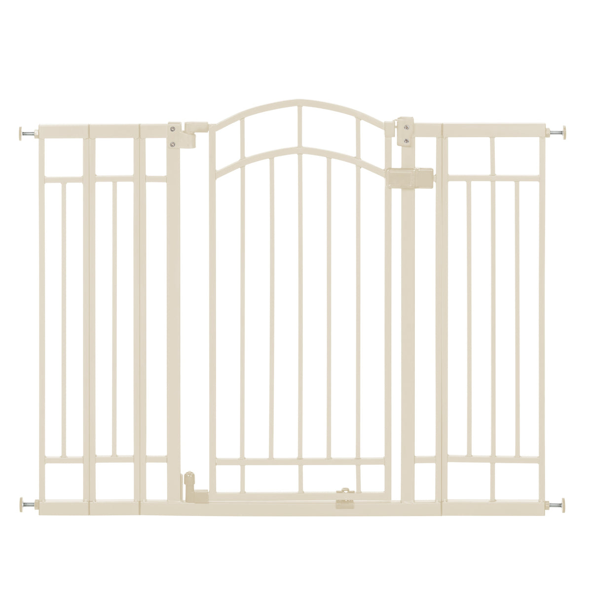 Multi-Use Decorative Extra Tall Walk-Thru Pet and Baby Gate, Openings 29"-48" Wide - Beige