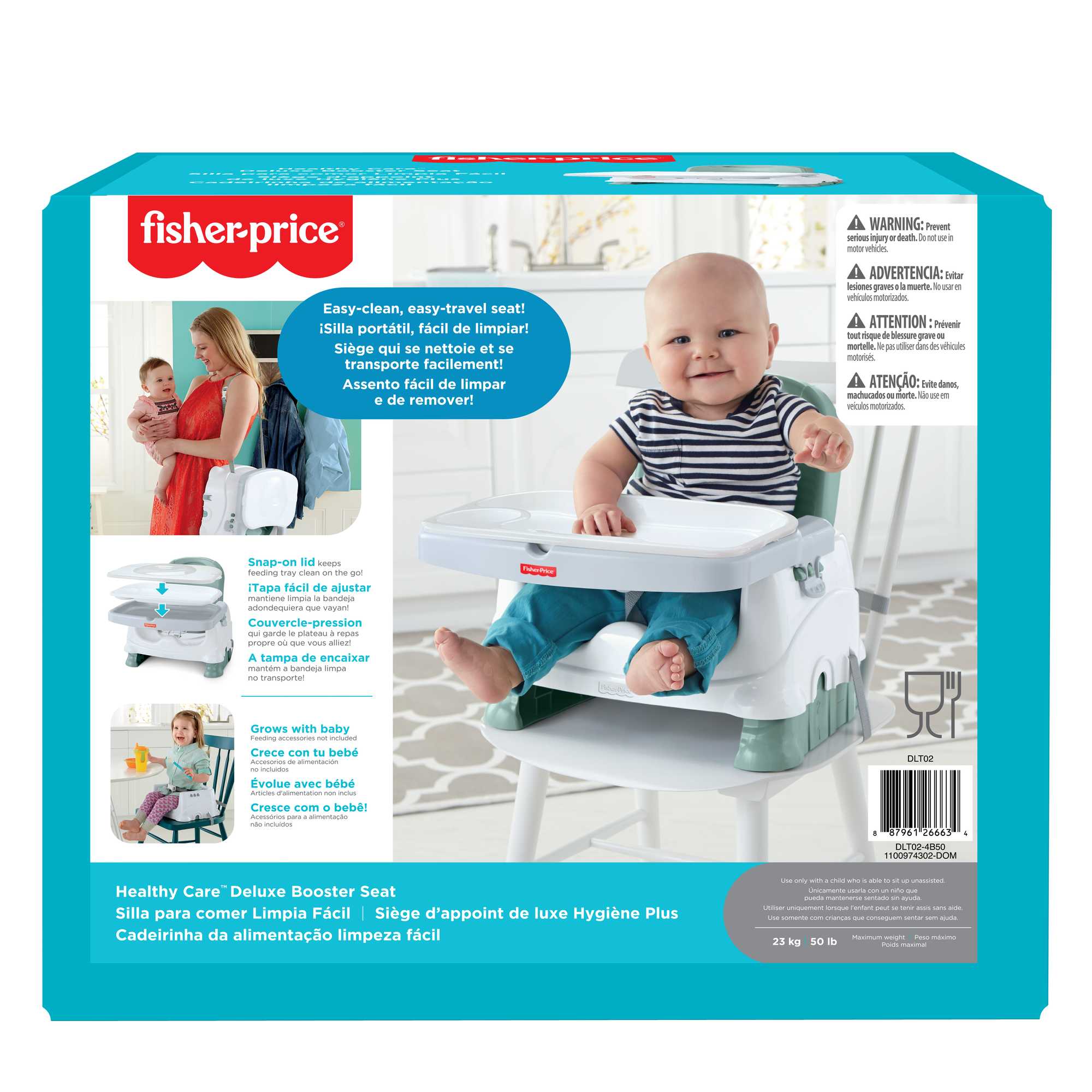 Fisher-Price Baby Cadeirinha para Bebês Alimentação Limpeza Fácil