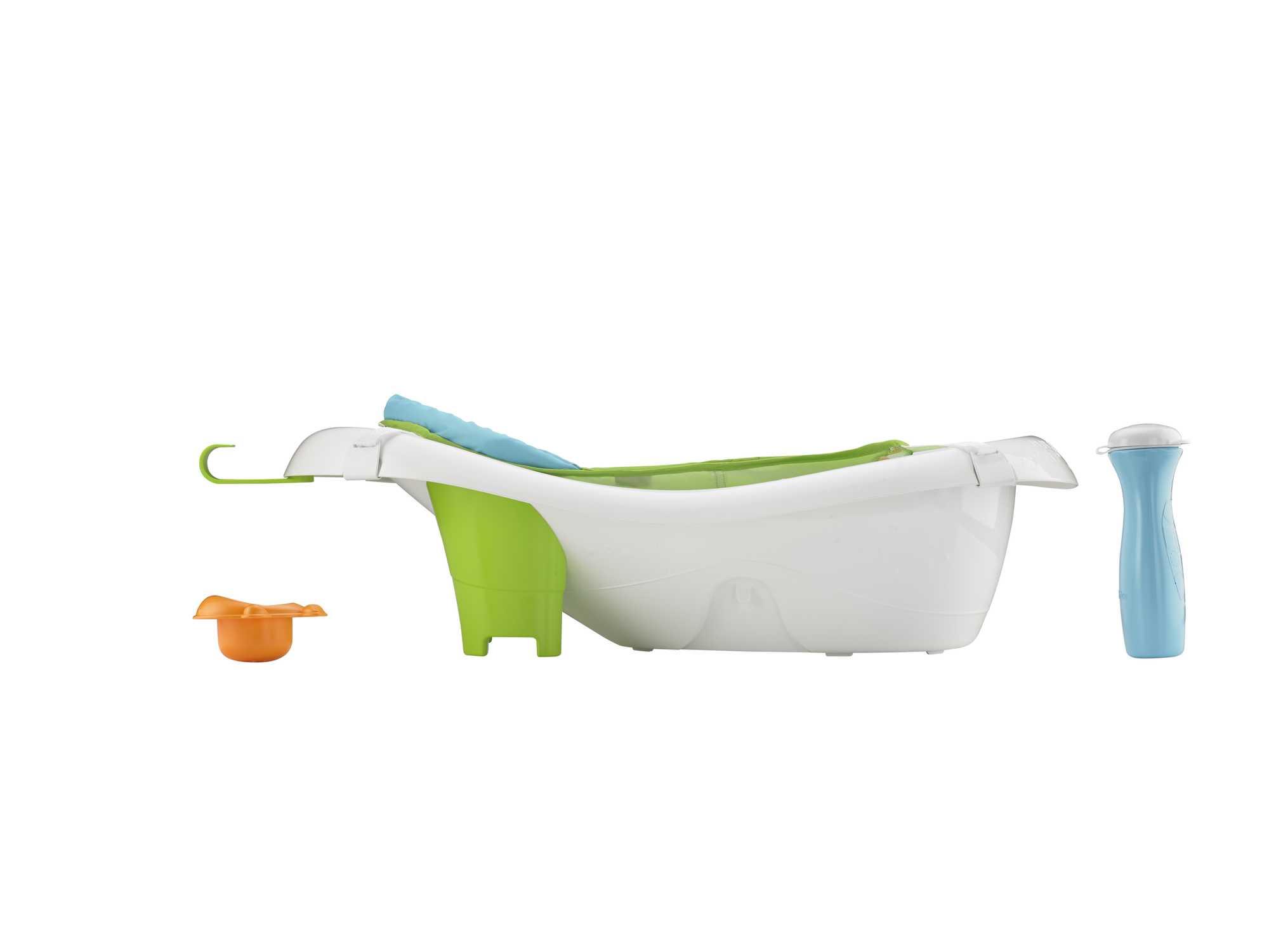 Fisher-Price 4-In-1 Sling ‘n Seat Tub Baby To Toddler Bath With 2 Toys, Pacific Pebble