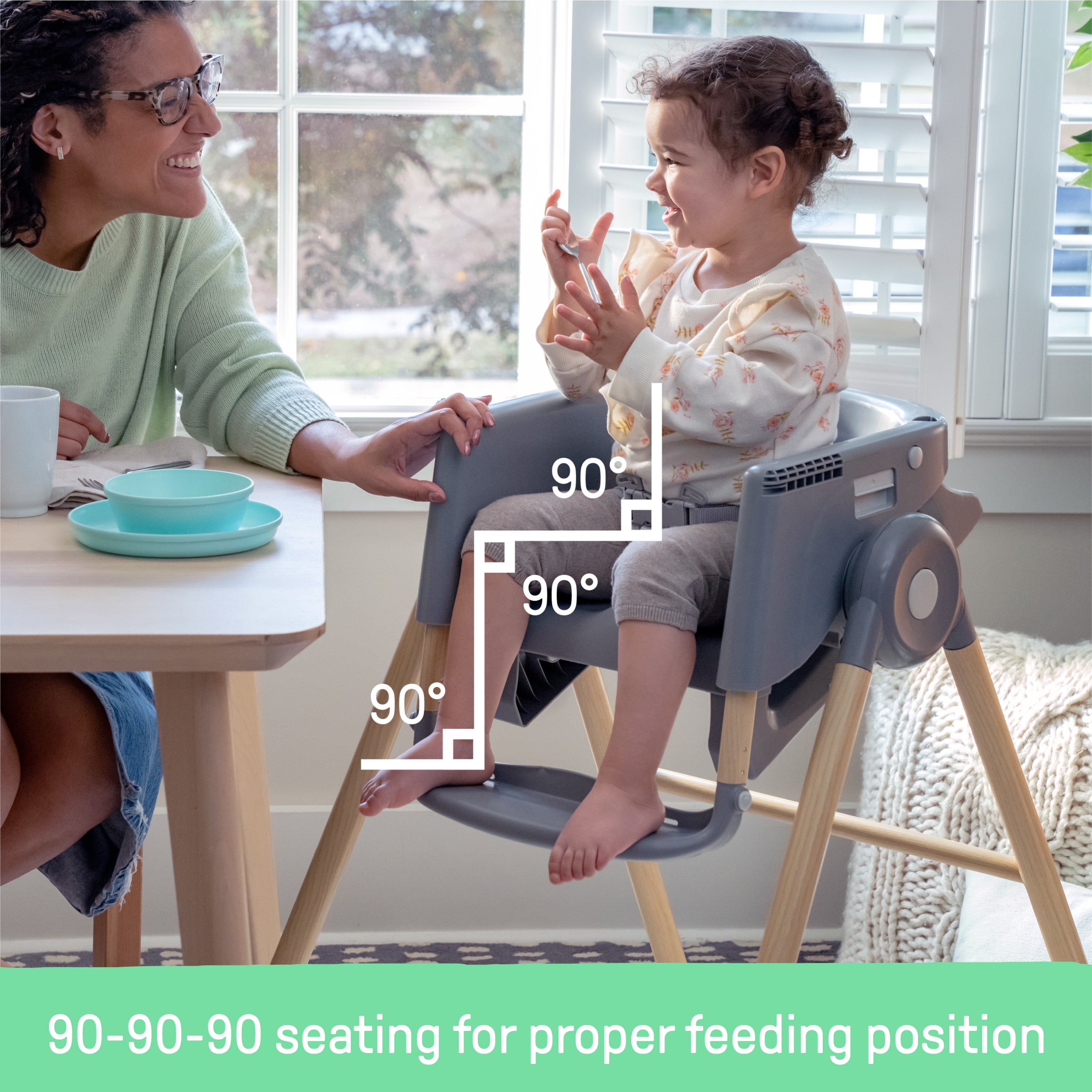Ingenuity Proper Positioner 7-in-1 Deluxe High Chair - Unisex, For Ages 0-60 Months