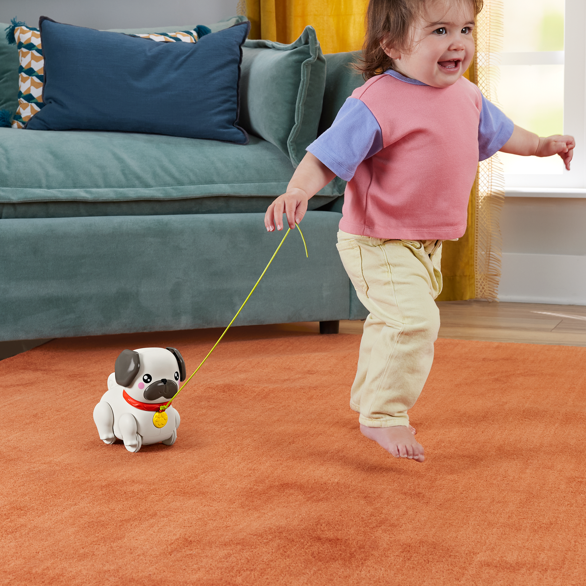 Fisher-Price Brinquedo para Bebês Pug Passeia Comigo