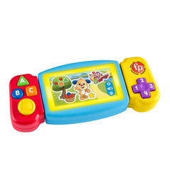Fisher-Price Pretend Video Game Toddler Toy With Lights Sounds And Learning Songs, Laugh & Learn - English & French Version