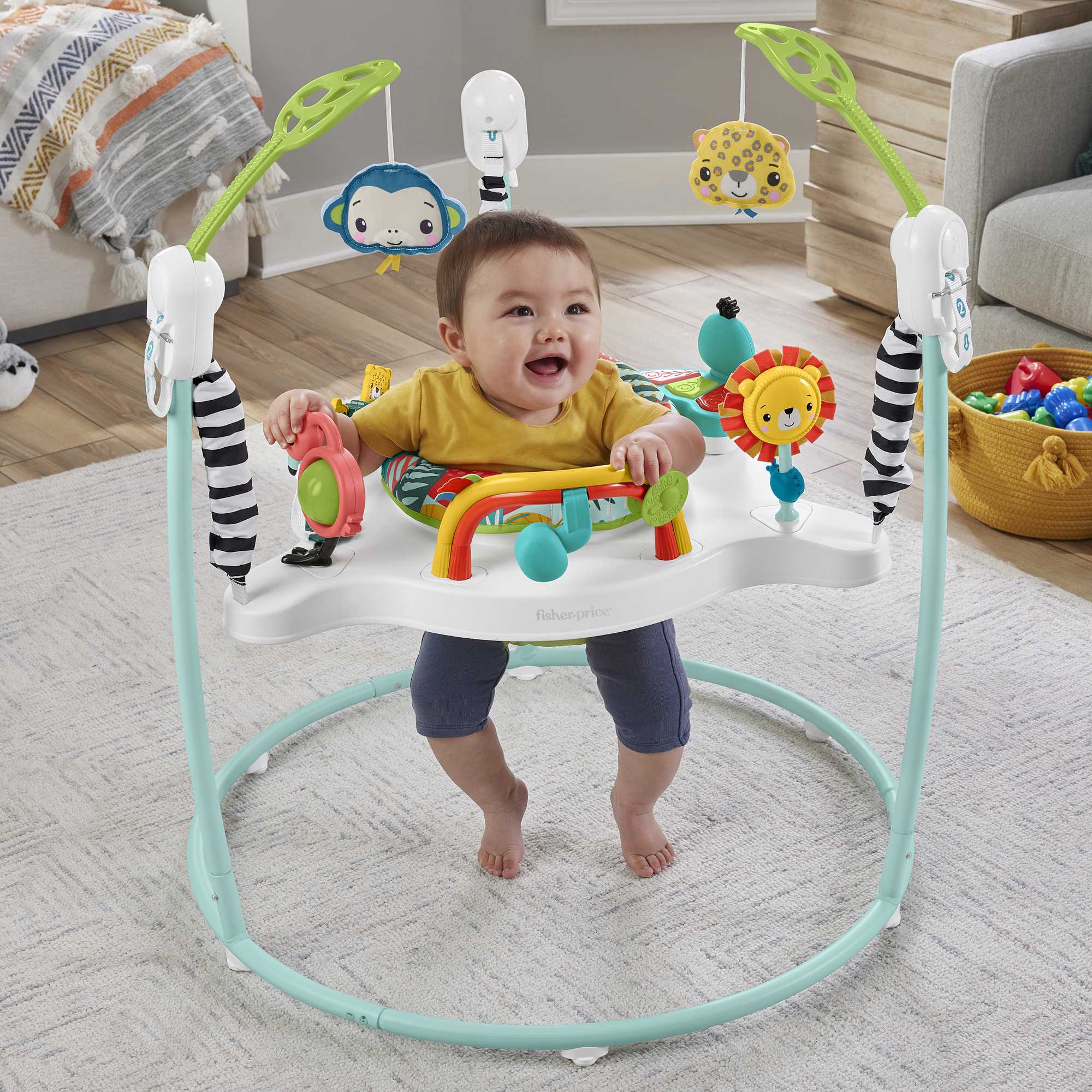 Fisher-Price Baby Cadeirinha para Bebês Pula-Pula Floresta