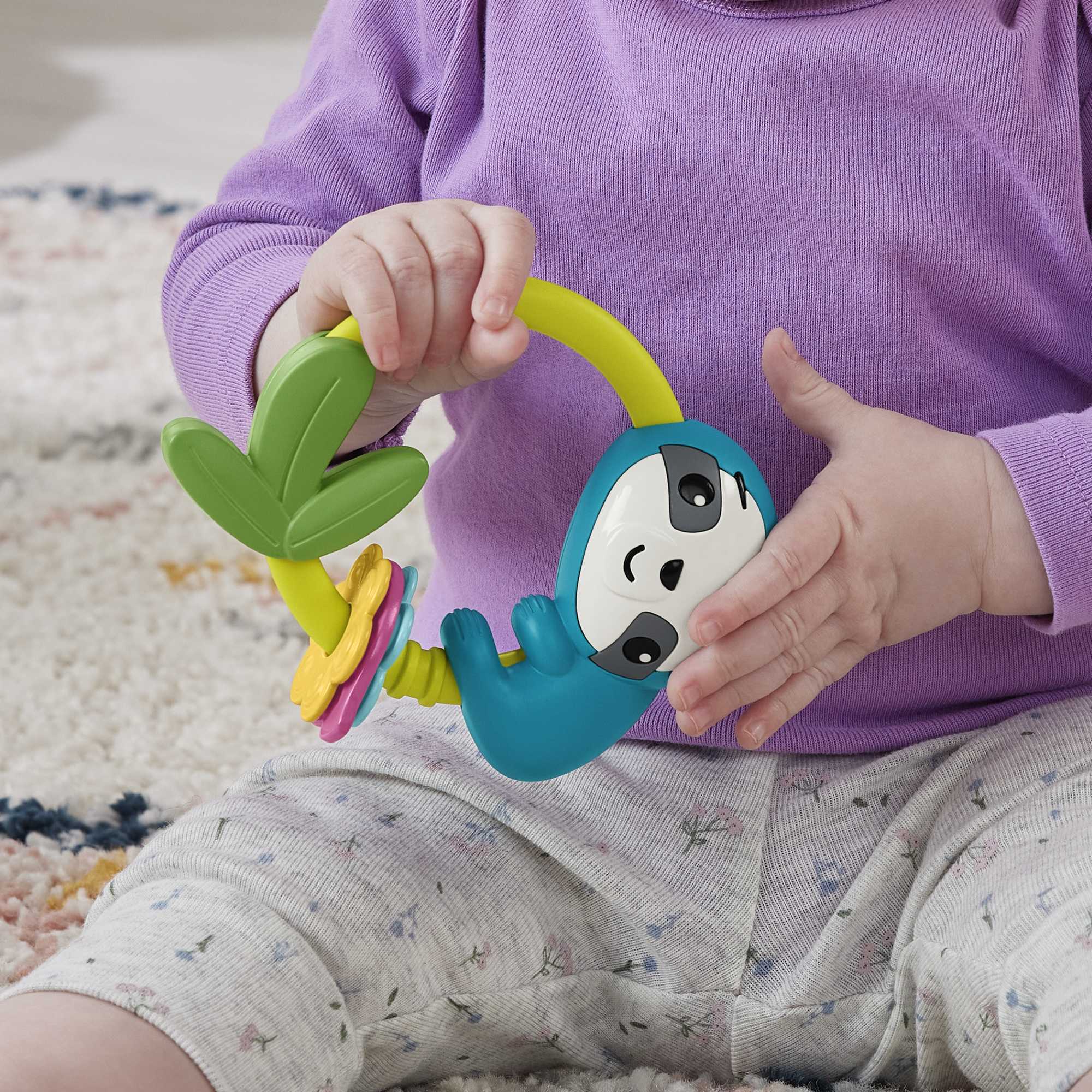 Fisher-Price Baby Chocalho para Bebês Sensimals Bicho Preguiça