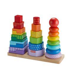 Fisher-Price Juguete para Bebés Torres de Actividades de Madera