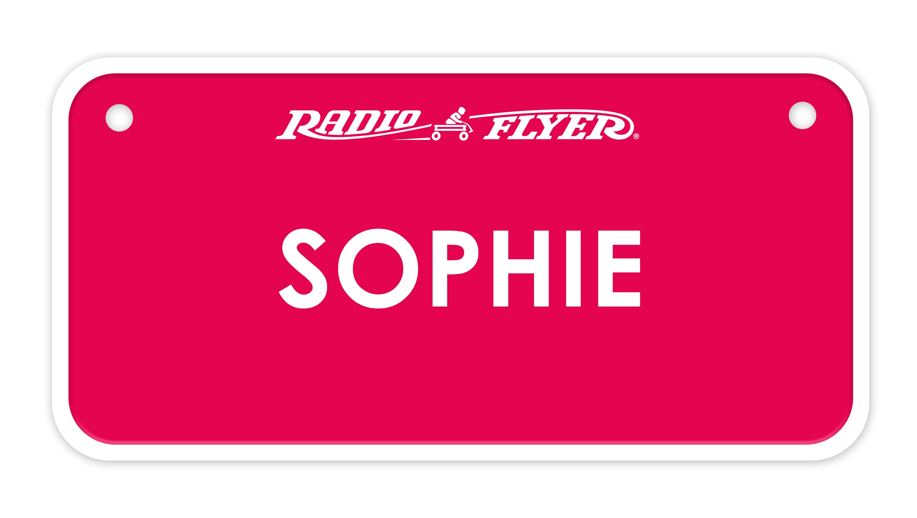 Personalized Trike Nameplate, Pink