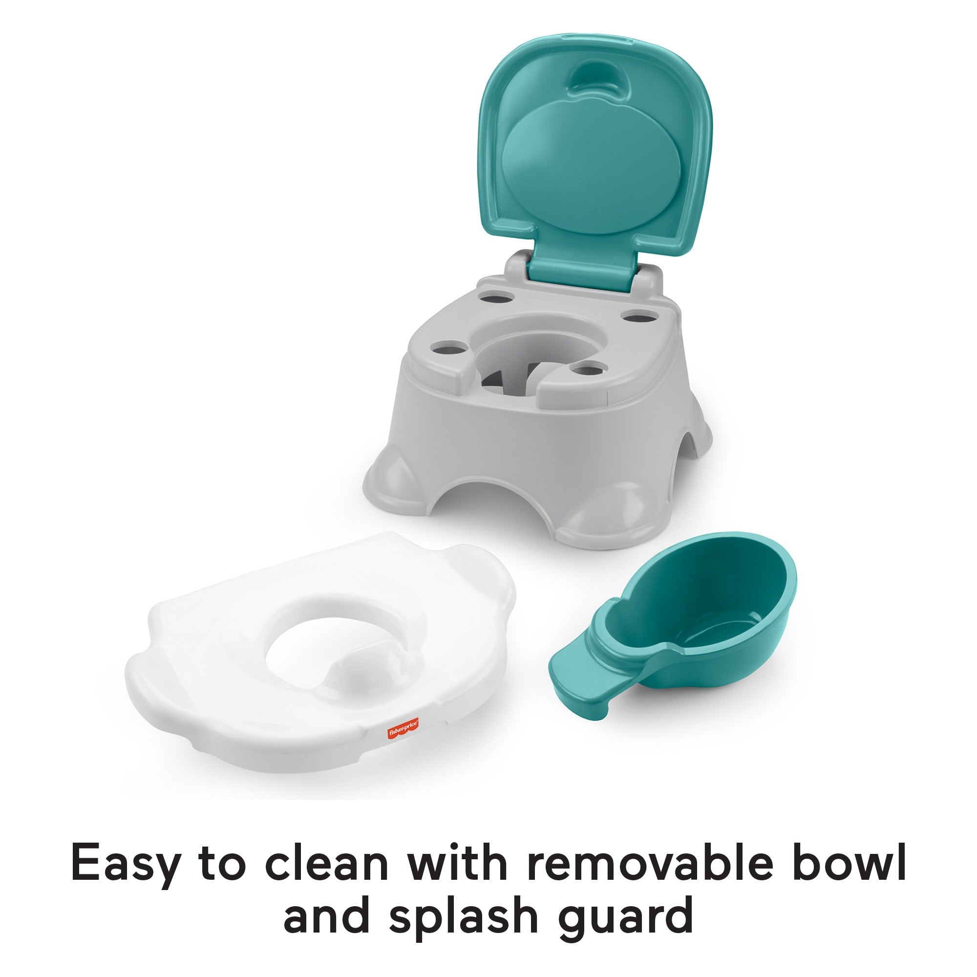 Fisher-Price 3-In-1 Toddler Potty Training Toilet Ring And Stepstool