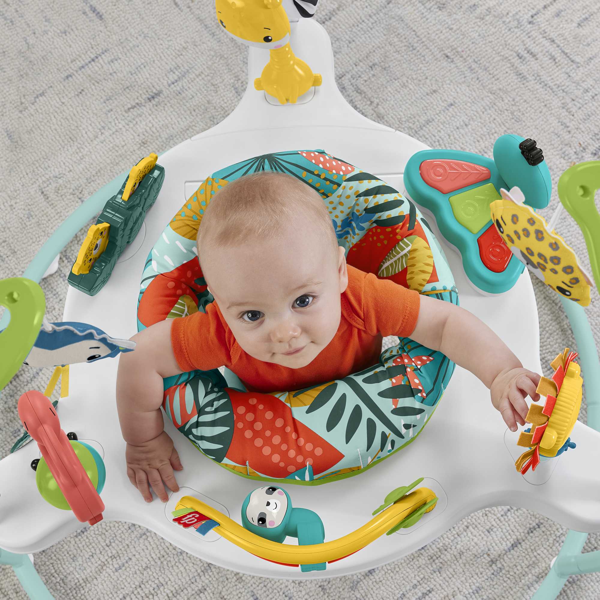 Fisher-Price Baby Cadeirinha para Bebês Pula-Pula Floresta