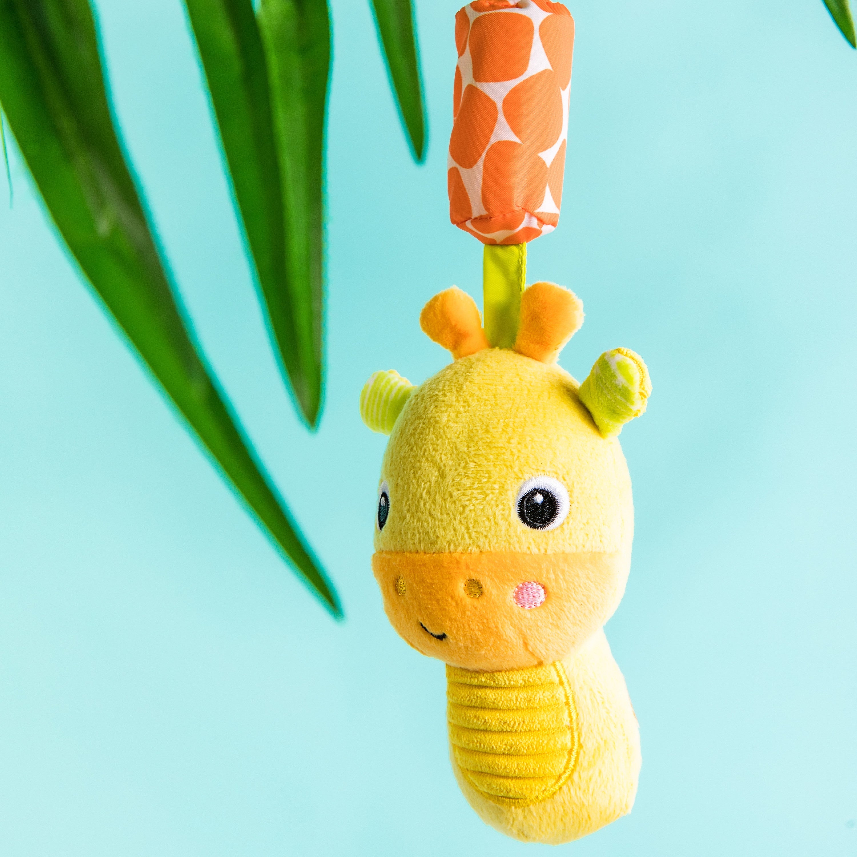 Bright Starts Chime Along Friends On-the-Go Take-Along Toy, Giraffe