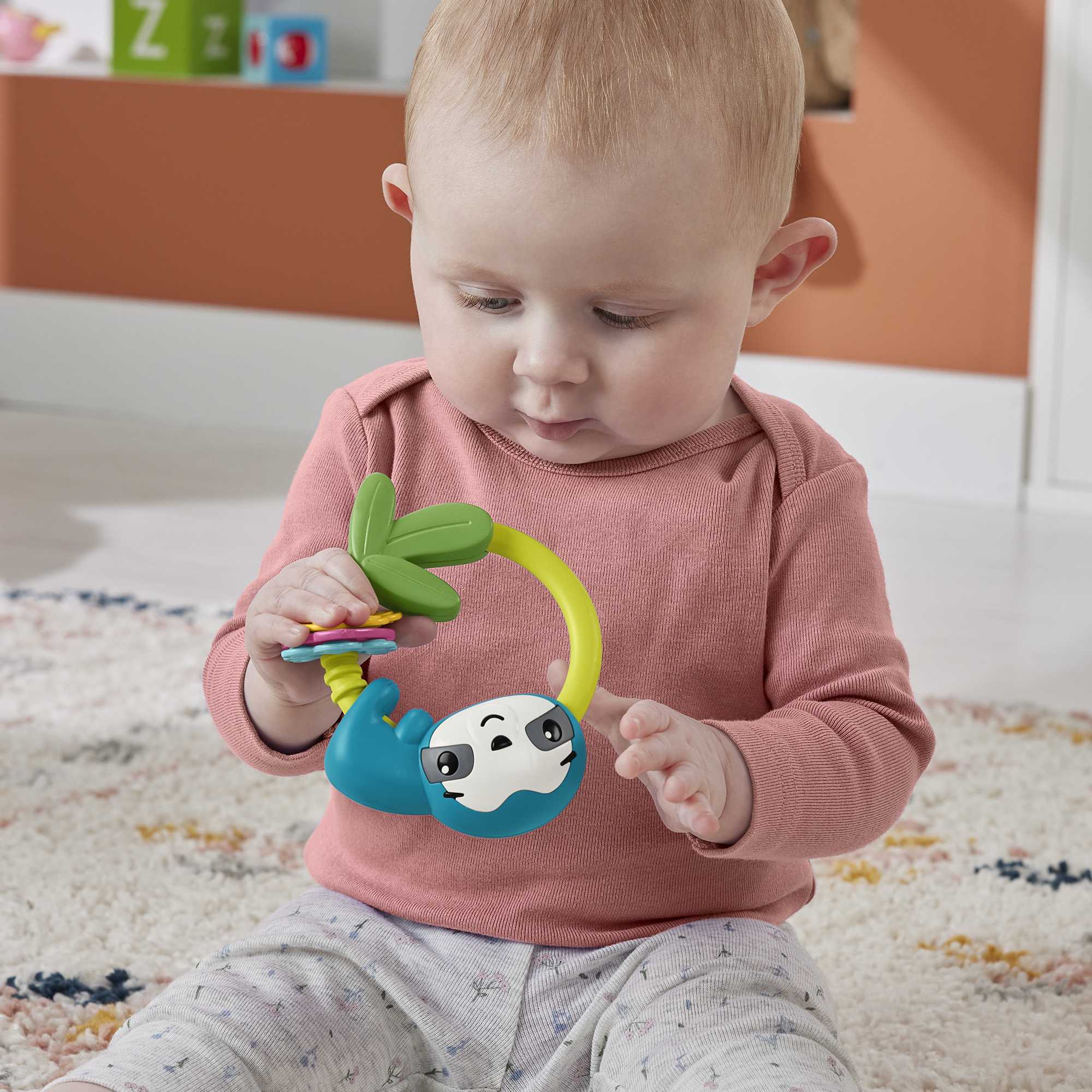 Fisher-Price Baby Chocalho para Bebês Sensimals Bicho Preguiça