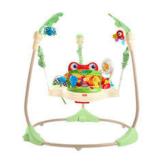 Fisher-Price Jumperoo Baby Bouncer & Activity Center With Lights And Sounds, Rainforest