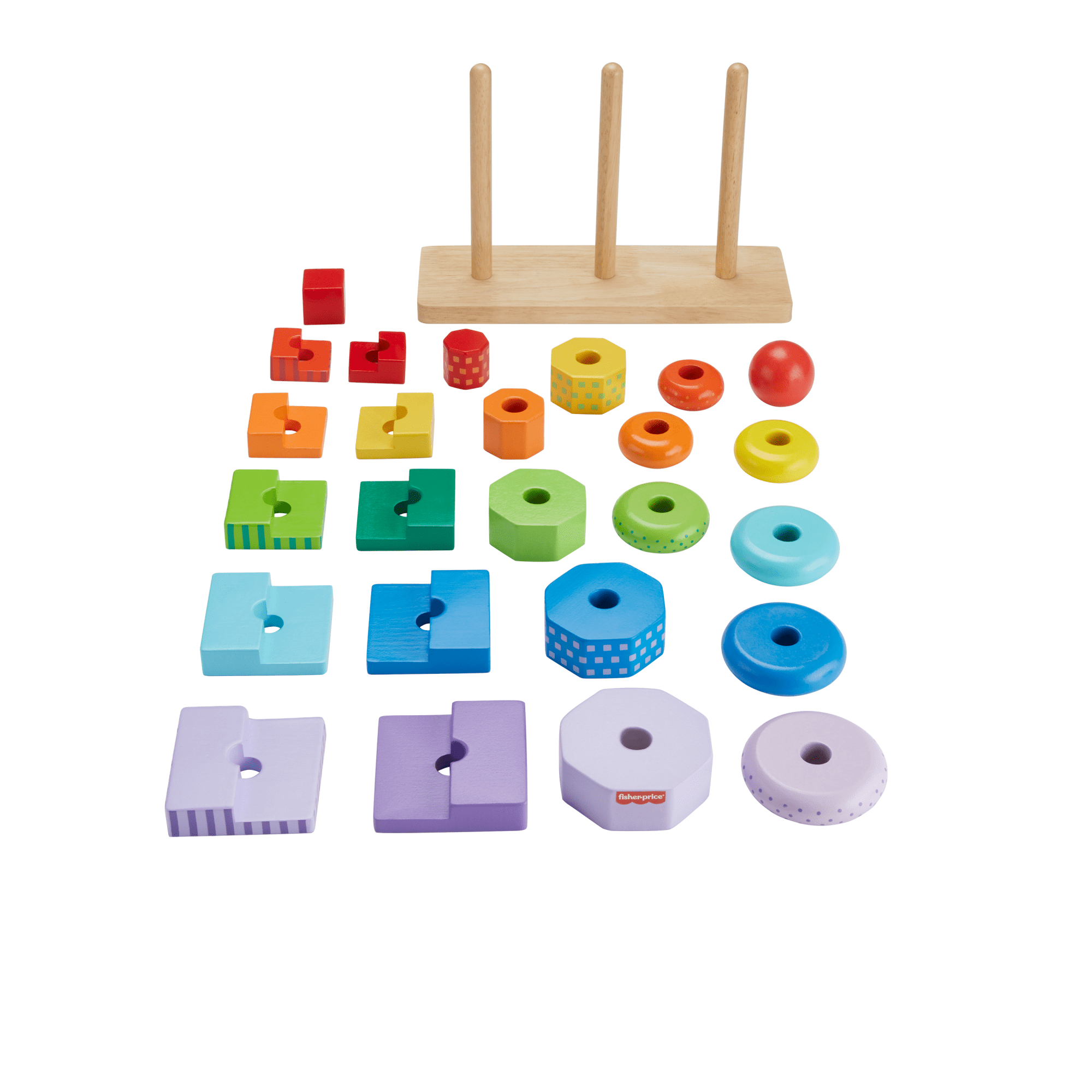 Fisher-Price Juguete para Bebés Torres de Actividades de Madera