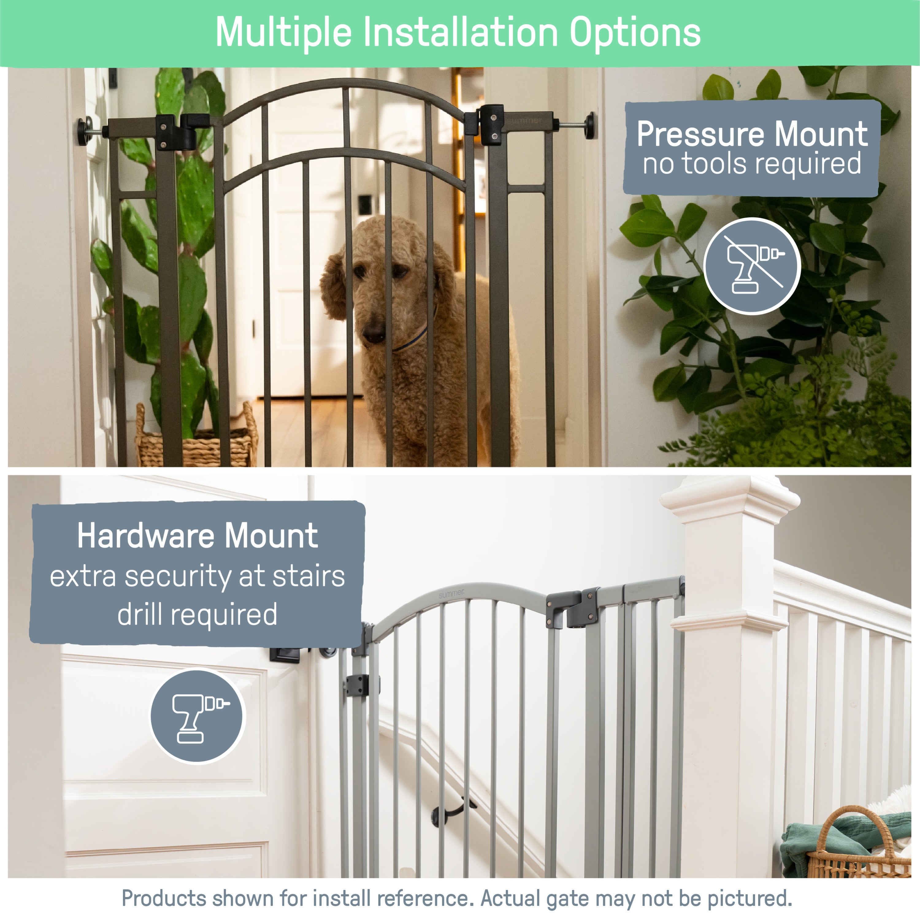 Everywhere Extra Wide Walk-Thru Pet and Baby Gate, Openings 28.75"-39.75" Wide - White