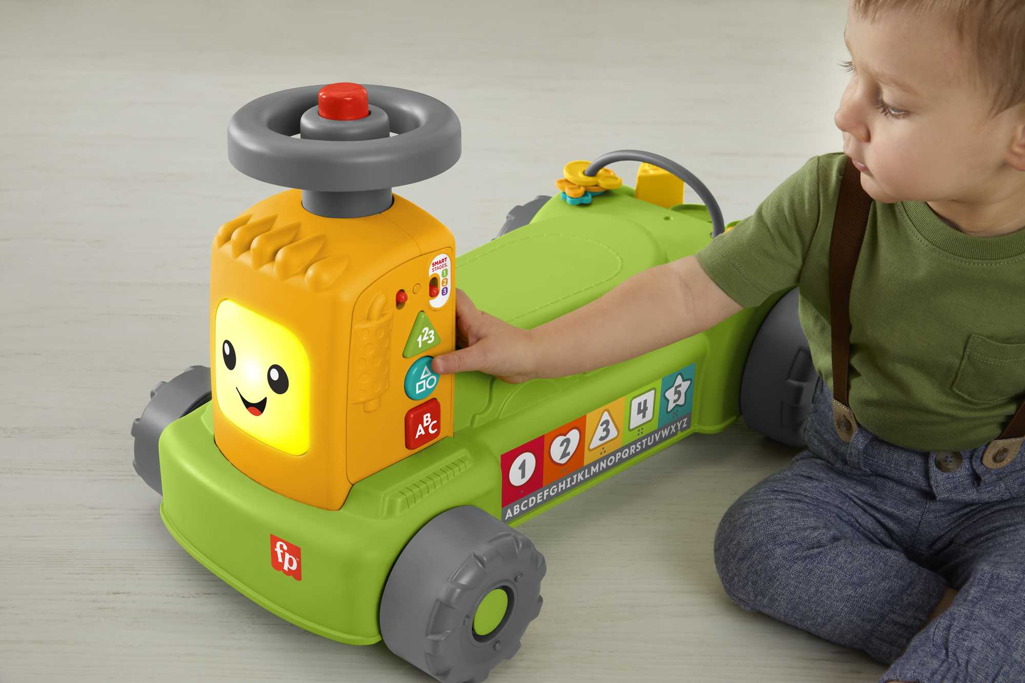 Fisher-Price Rires et Éveil Tracteur de La Ferme Au Marché 4-en-1