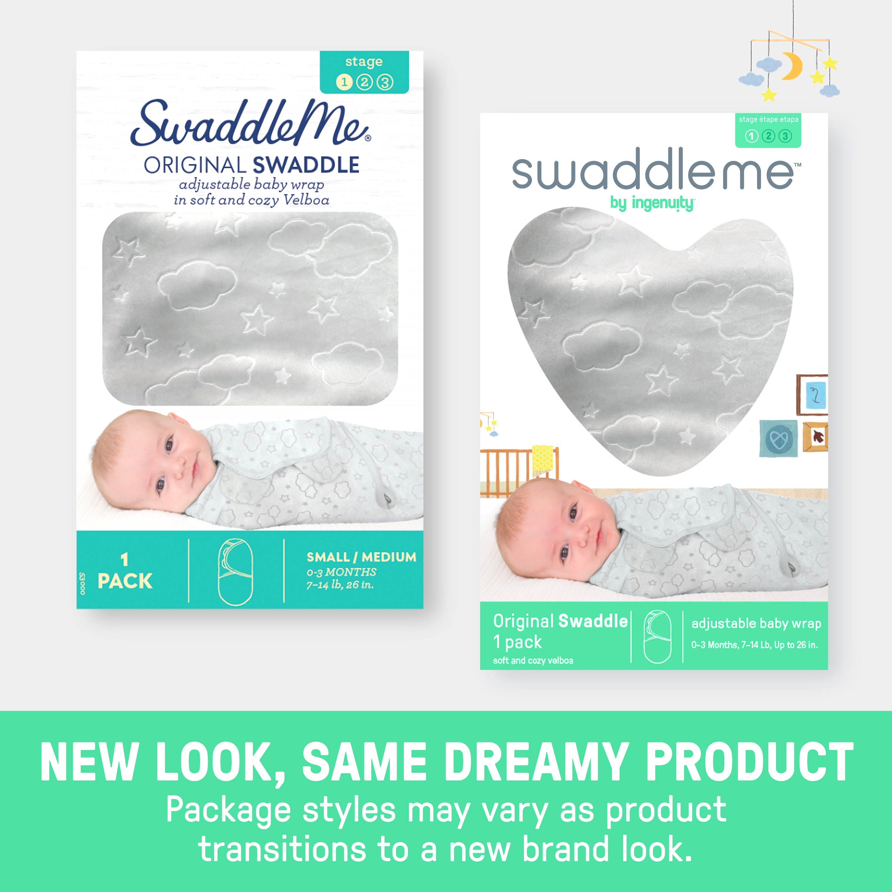 Original Swaddle, Size L, 3-6 months, 3pk (Fly Away)