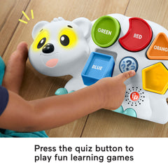 Fisher-Price Linkimals Puzzlin’ Shapes Polar Bear Interactive Learning Toy Puzzle For Toddlers