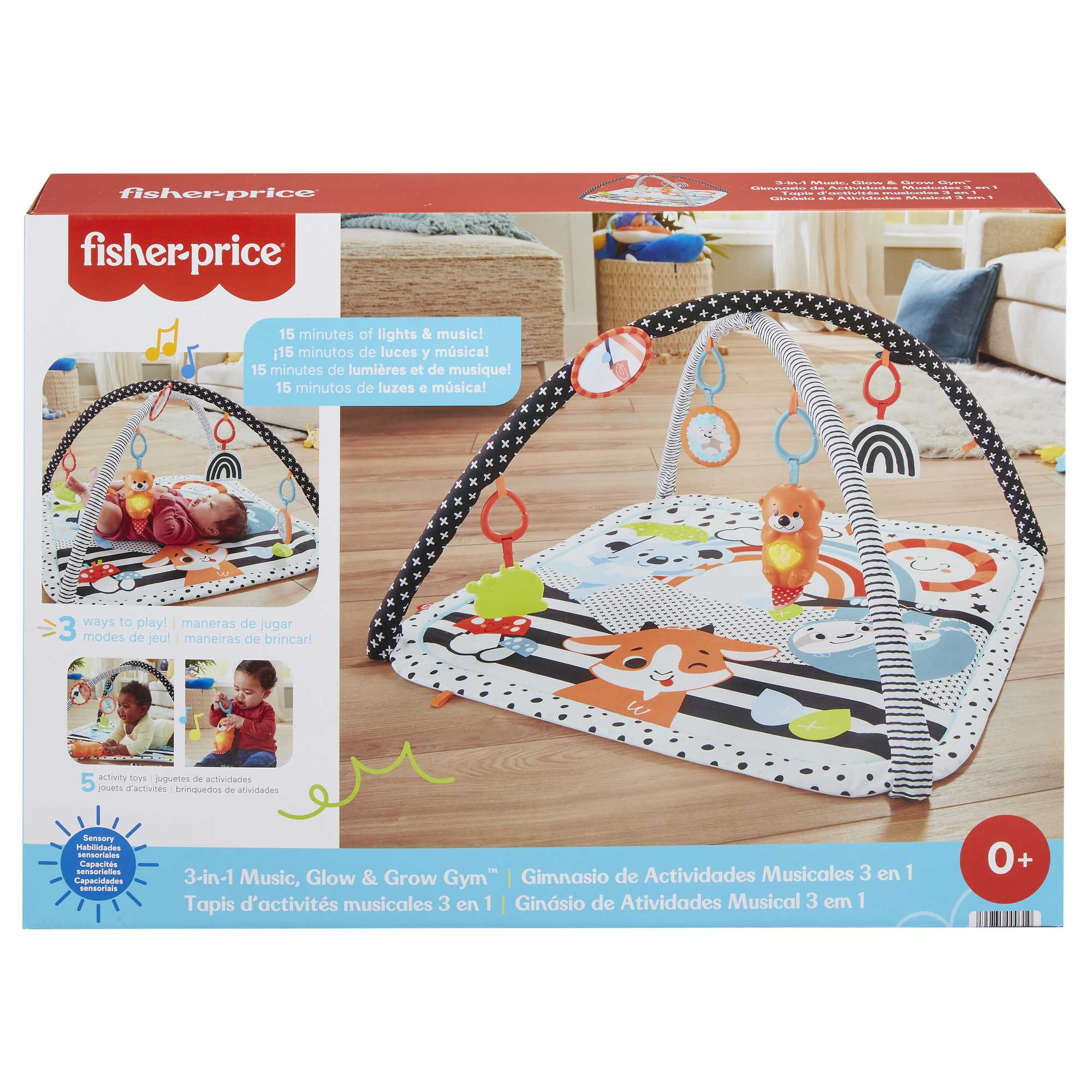 Fisher-Price Baby Ginásio para Bebês De Atividades Musical 3 Em 1