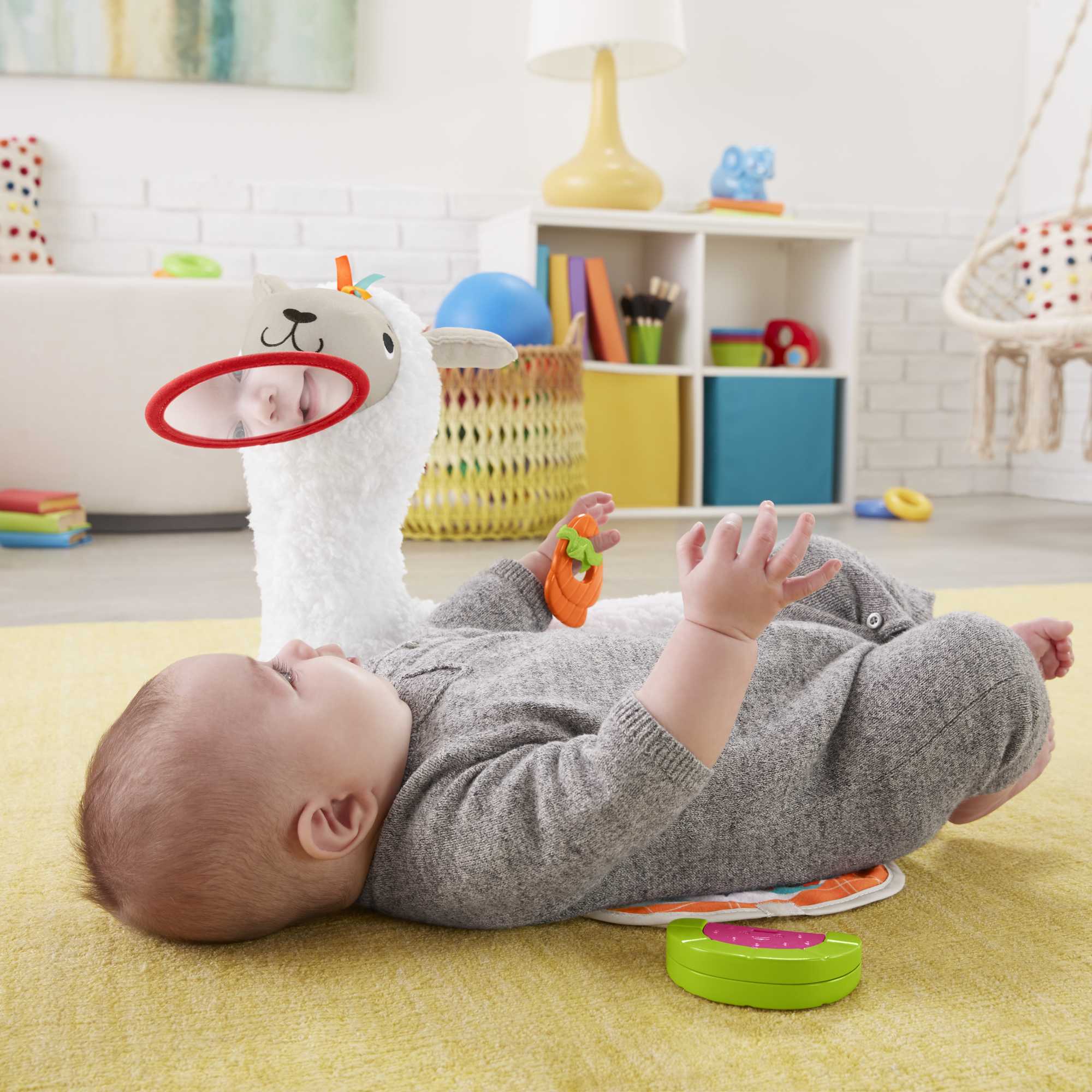 Fisher-Price Grow-With-Me Tummy Time Llama