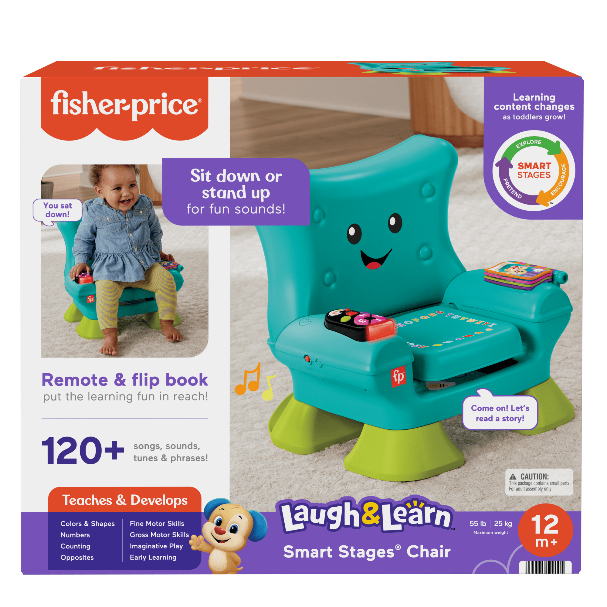 Fisher-Price  Rires et Éveil  Chaise Éveil Progressif, Sarcelle
