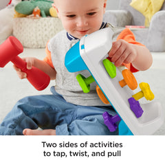 Fisher-Price Tap & Turn Bench, Double-Sided infant & Toddler Toy