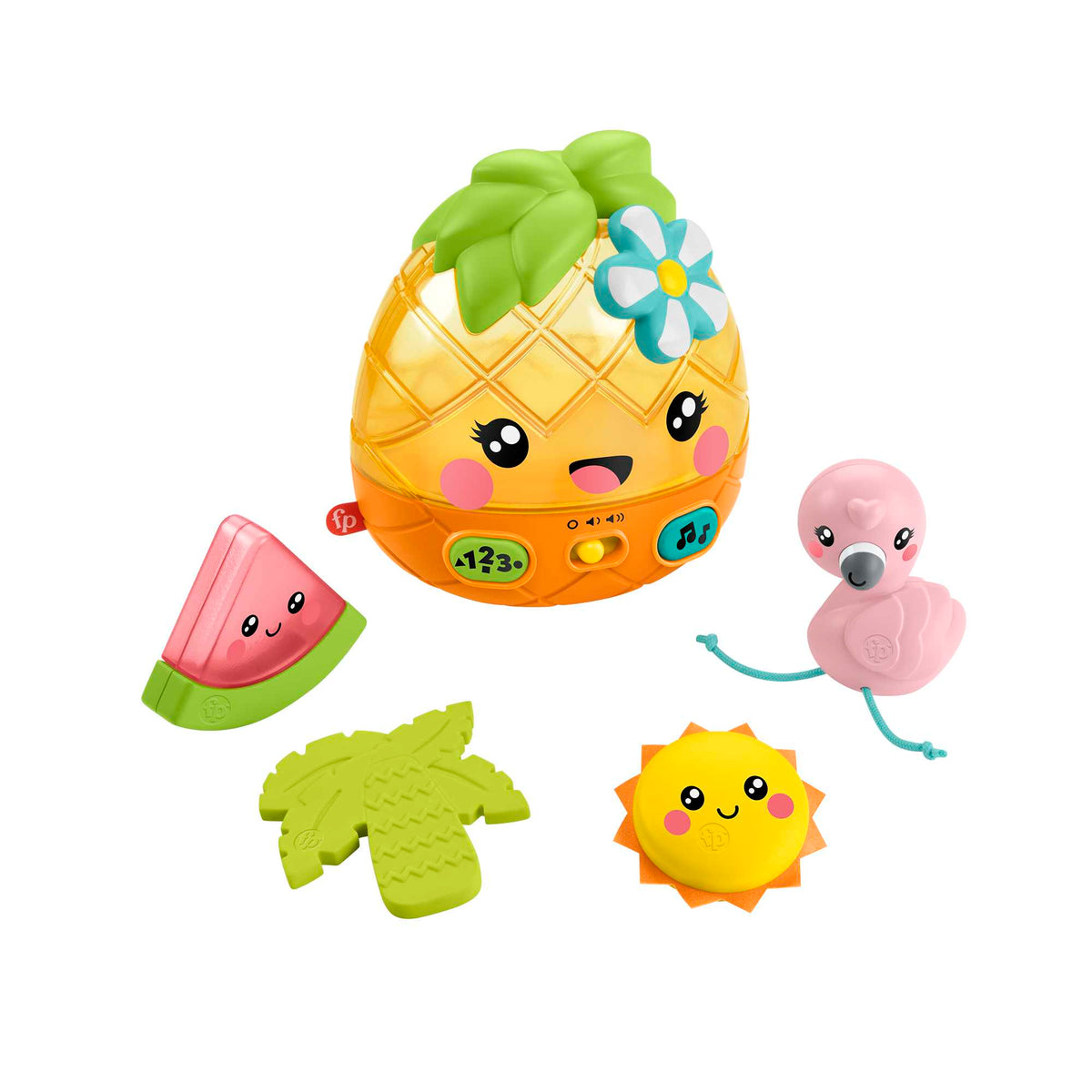 Fisher-Price Paradise Pals Magical Lights & Tunes Pineapple Baby Toy