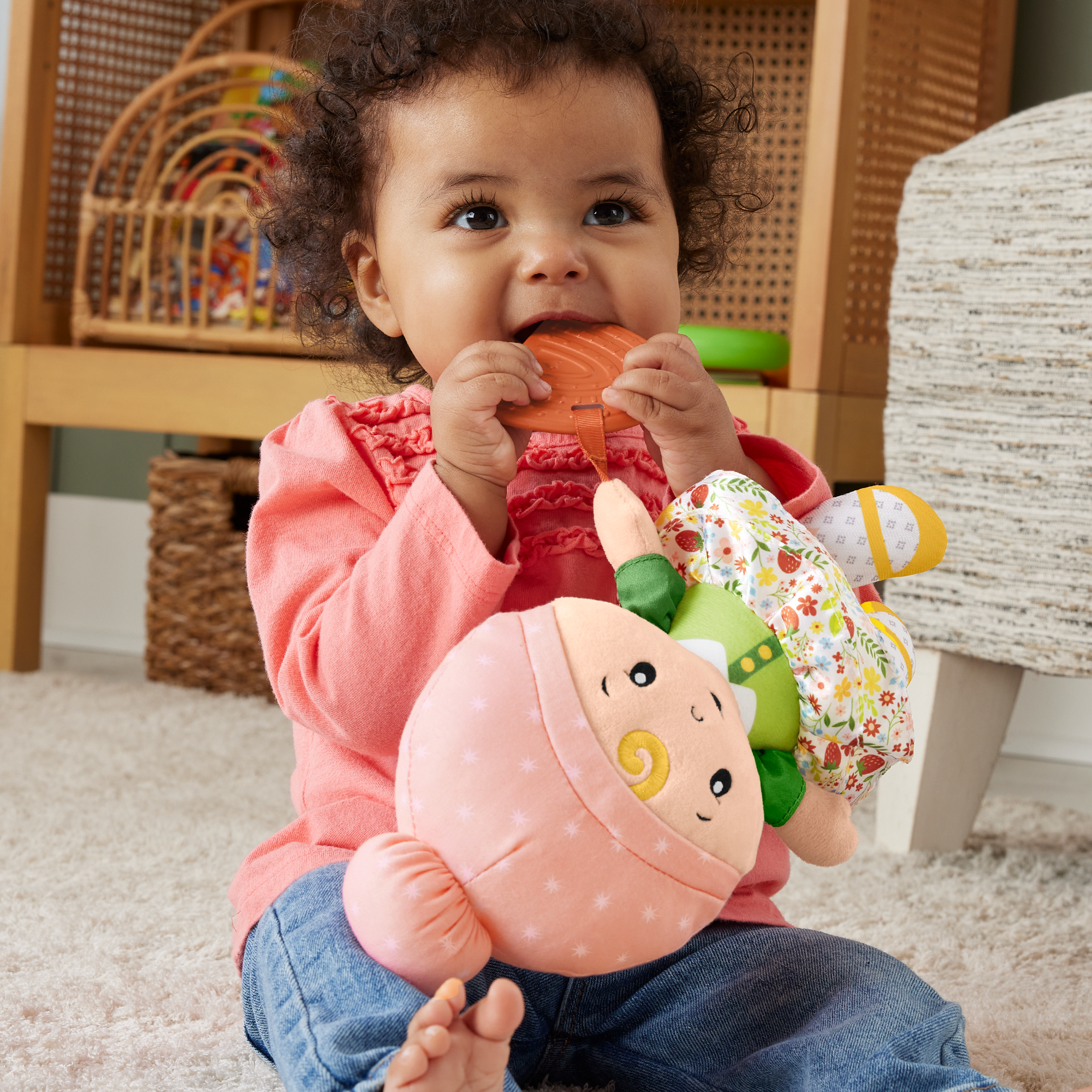 Fisher-Price  Jouet Sensoriel Pour Bébé  Ma Première Poupée Câline
