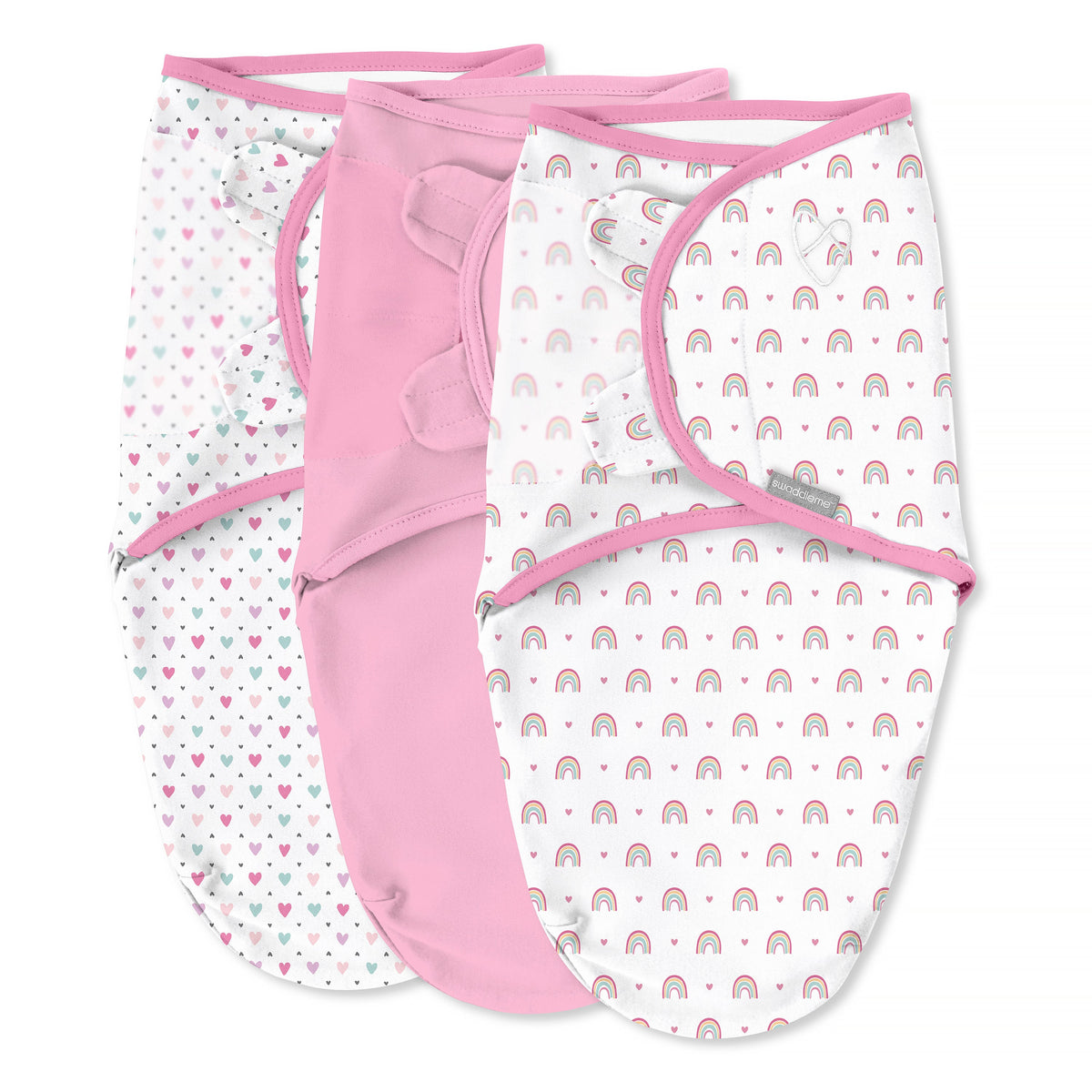 Original swaddle, Size SM, 0-3 months, 3pk (Over the Rainbow)